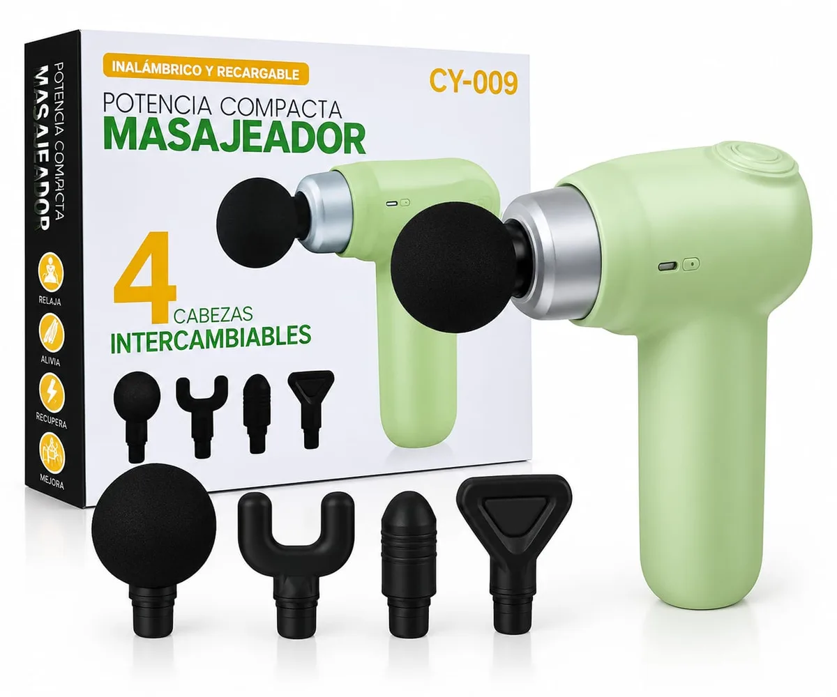 PISTOLA MASAJEADORA 4 EN 1